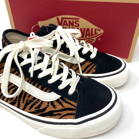 VANS Style 36 Decon SF Sneaker Women Size Animal Stripes Brown Suede VN0A5HYR9ZY - Picture 8 of 11